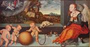 Lucas Cranach Melancholie oil